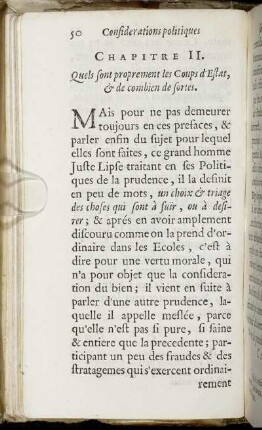 Chapitre II. Quels sont proprement les Coups d Estat, & de combien de sortes.
