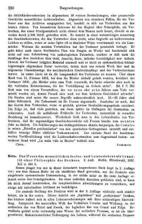 330-331, Kern, Das Wesen des menschlichen Seelen- und Geisteslebens als Grundriß einer Philosophie des Denkens, 1907