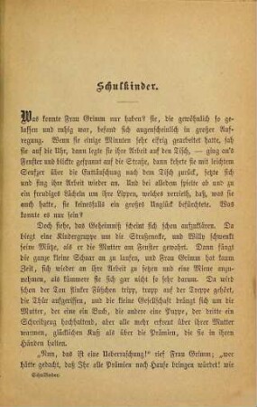Schulkinder : Aus dem Englischen von B. M.