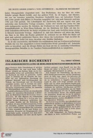 2: Islamische Buchkunst : Zur Sonderausstellung im Berliner Kunstgewerbemuseum