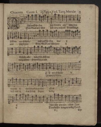 Chiacona a 3. Voc. 2. Viol.