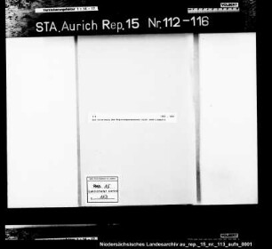Die Versetzung des Regierungsassessors Leist nach Liegnitz