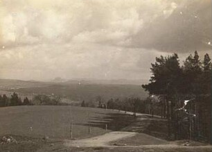 Schönfelder Hochland. Blick vom Borsberg zur Sächsischen Schweiz