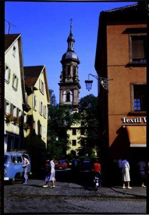 Gengenbach: Gasse, Stadtkirche und Benediktinerabtei
