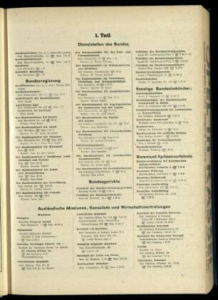 Dienststellen des Bundes