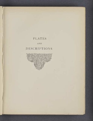Plates and descriptions