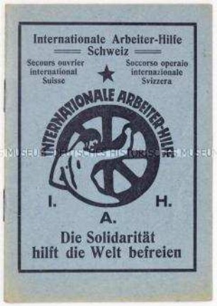 Mitgliedsausweis der Internationalen Arbeiter-Hilfe Schweiz