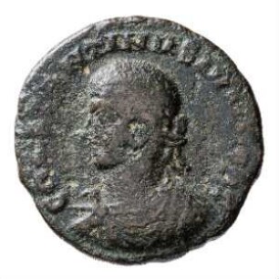 Münze, Follis, Aes 3, 324 n. Chr.