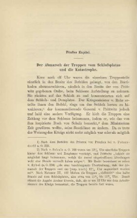 Fünftes Kapitel. Der Abmarsch der Truppen vom Schlossplatze und die Katastrophe