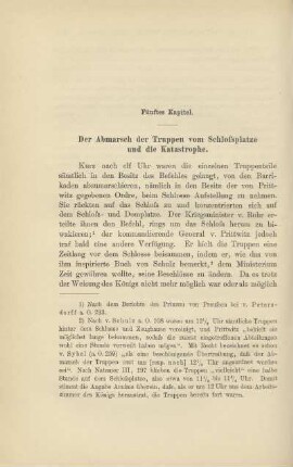 Fünftes Kapitel. Der Abmarsch der Truppen vom Schlossplatze und die Katastrophe