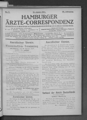 Verband der Aerzte Deutschlands.