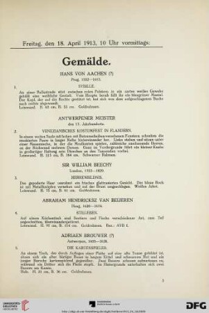 Gemälde (Nr. 1-35)