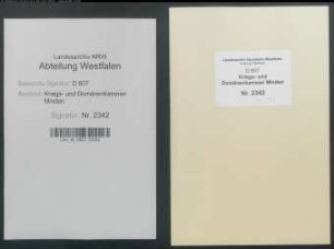 Erblicher Verkauf der Schierenbecker Wassermühle zu Rödinghausen (Amt Limberg, Vogtei Bünde) - Band 1