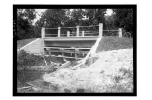 Brückenbau : Südthailand. Kleiner Brückenbau kurz nach der Fertigstellung, 1912/1913