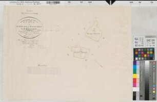 Darup (Nottuln), Teilung des Oster- und Westerbaarholzer Feldes, Bl. 2 Brouillonkarte Darups und Baggerts Anweide