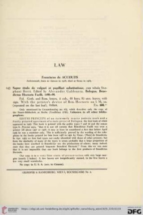 Law (Nr.143-165)