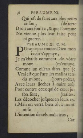 Pseaume XI. - XX.