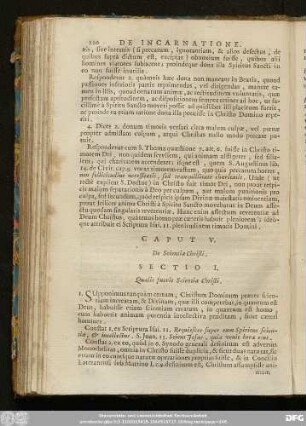 Sectio I. Qualis fuerit Scientia Christi.