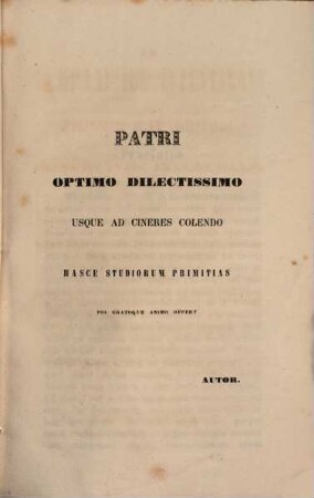 De tympanitide intestinali et parenthesi in ea instituenda : Diss. inaug. med.-chir.