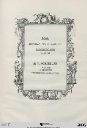 B) V. Porzellan (Nr. 428-621)
