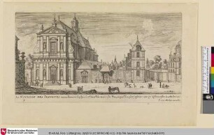RECEUIL DES PLUS BEAUX EDIFICES ET FRONTISPICES DES EGLIZES DE PARIS, Le NOVICIAT DES IESVISTES, Bl. 9 [Ansicht des Noviziat der Jesuiten]