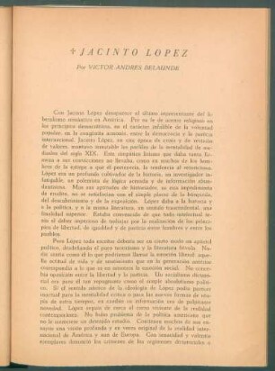 † Jacinto López