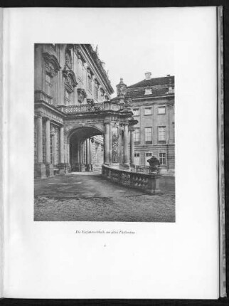 Die Einfahrtsvorhalle am alten Fürstenbau