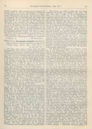 205-207 [Rezension] Stang, Guil., Historiographia ecclesiastica