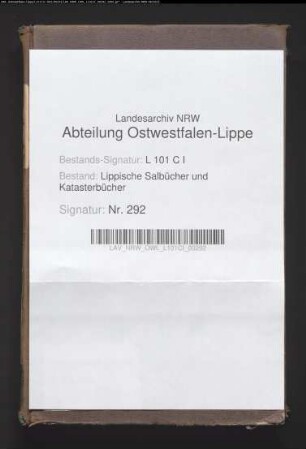 Salbuch der ehem. Vogtei Hohenhausen von 1856, Bd. 3 (Duplikat)