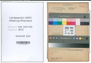 Entnazifizierung Karl van den Kerkhoff , geb. 18.02.1904 (Stadtoberinspektor)