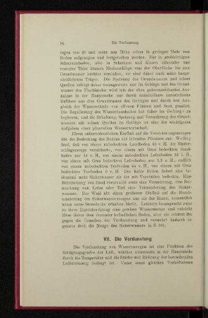 VII. Die Verdunstung