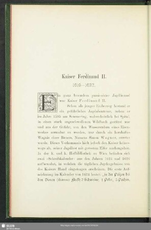 Kaiser Ferdinand II. : 1619-1637