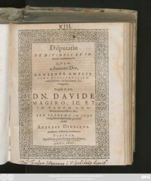 Disputatio De Dividuis Et Individuis Stipulationibus