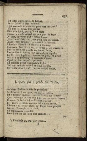 L' Avare qui a perdu son Tresor. - Les deux Chiens.