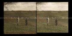 Blick über Gefechtsfeld bei Tannenberg