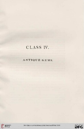 Class IV: Antique Gems