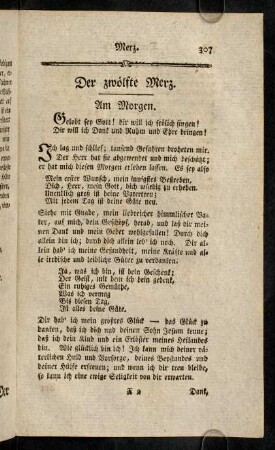 307-318, Der zwoelfte Merz. - Der vierzehnte Merz.