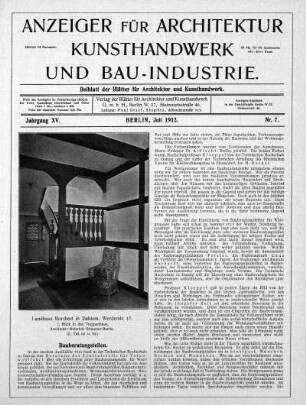 Nr. 7, Juli 1912