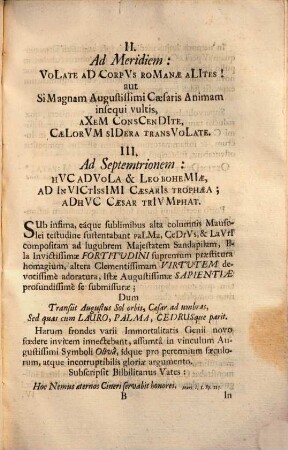 Novissimum acerbissimi doloris Argumentum praeproperum funus Augustissimi, & Invictissimi Imperatoris Josephi I. Regis Clementissimi ...