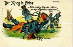 Postkarte zum deutsch-chinesischen Konflikt