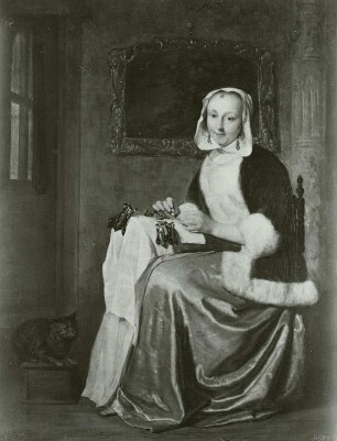 Die Dame mit dem Klöppelkissen