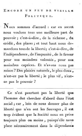 Encore un peu de vieille Politique. Suite du précédent morceau.