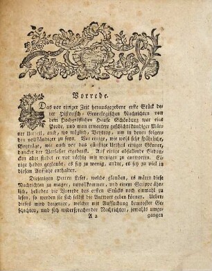 Historisch-Genealogische Nachrichten von dem uralten Geschlechte derer Grafen und Herren von Schönburg, Grafen und Herren zu Glauchau und Waldenburg, wie auch der niedern Grafschaft Hartenstein und Herrschaft Lichtenstein mit Stein [et]c. : Nebst einer Stammtafel, 2