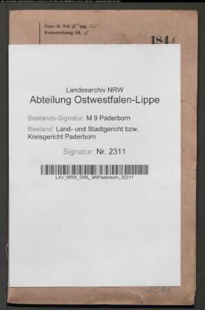 Erblasser: Wecker, Anna Maria, geb. Picht: