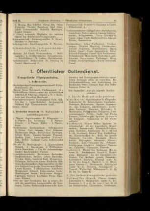Öffentlicher Gottesdienst