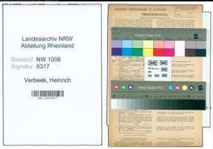 Entnazifizierung Heinrich Verbeek , geb. 27.02.1877 (Landwirt)