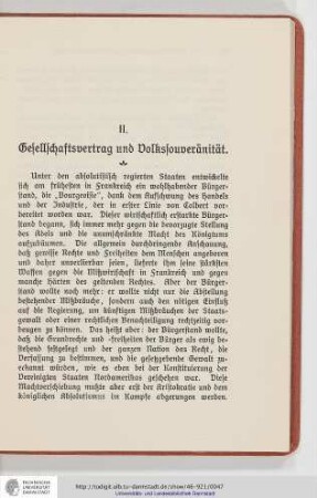 II. Gesellschaftsvertrag und Volkssouveränität
