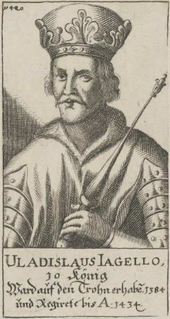 Bildnis von Uladislaus Iagello, König von Polen