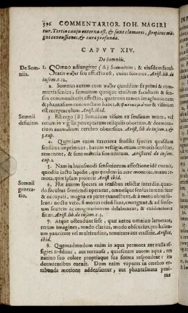 Caput XIV. De Somniis