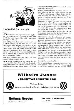 Uns Kuddel Dutt vertellt